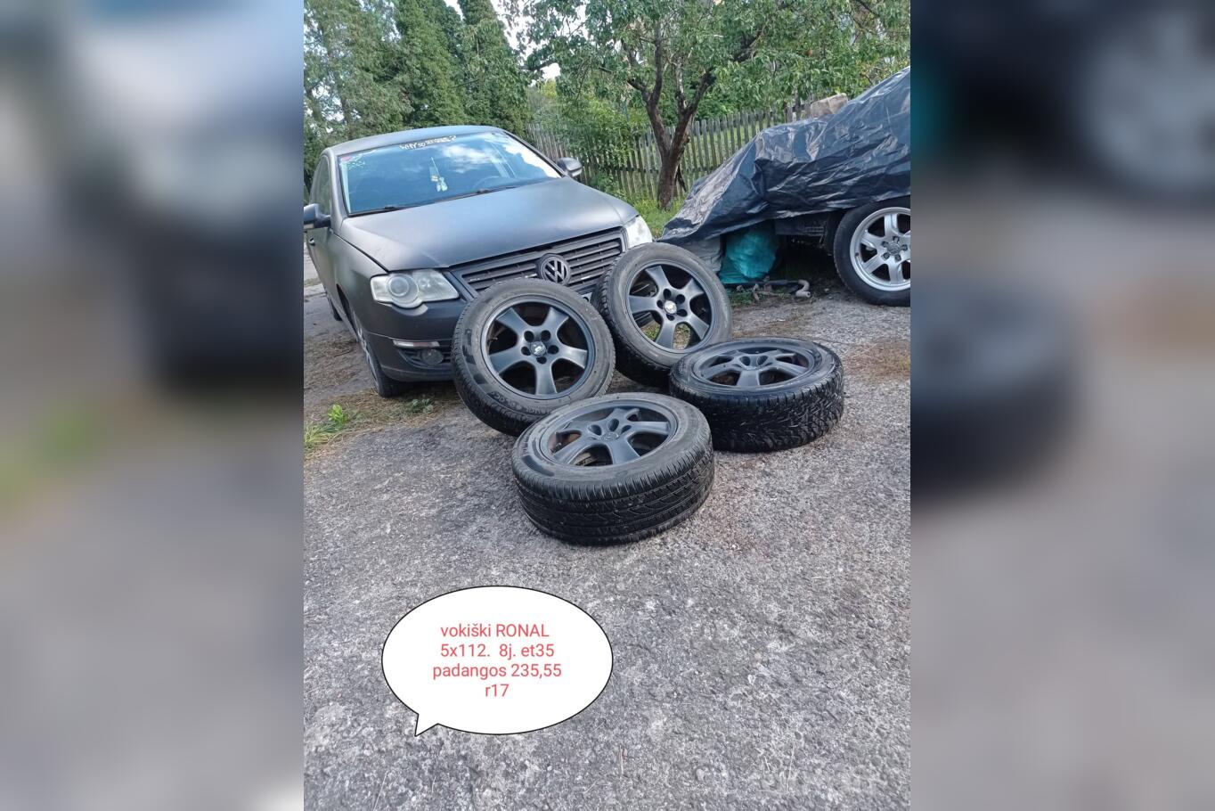 RONAL ratai R17, stop lekki